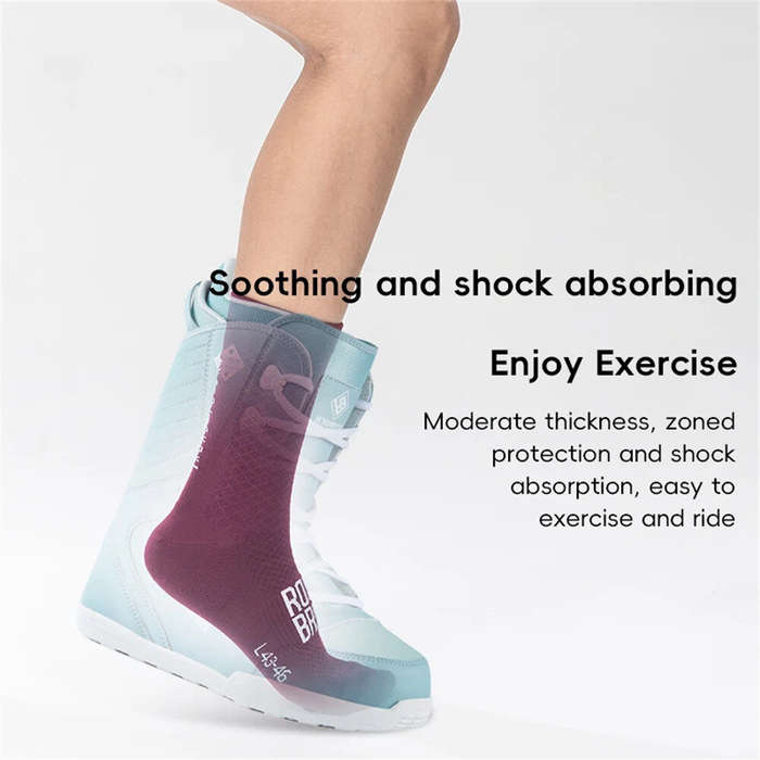 S - ROCKBROS ROAD TO SKY Breathable Sport Professional Cycling Socks High Elastic Comfy Shock Absorb