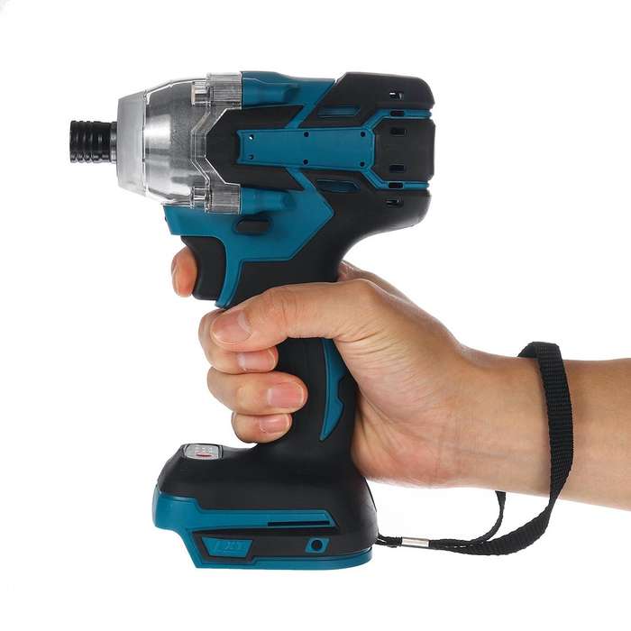 Blue - 3/8" Brushless Impact Wrench Cordless 550N.M High Torque For 18V Battery