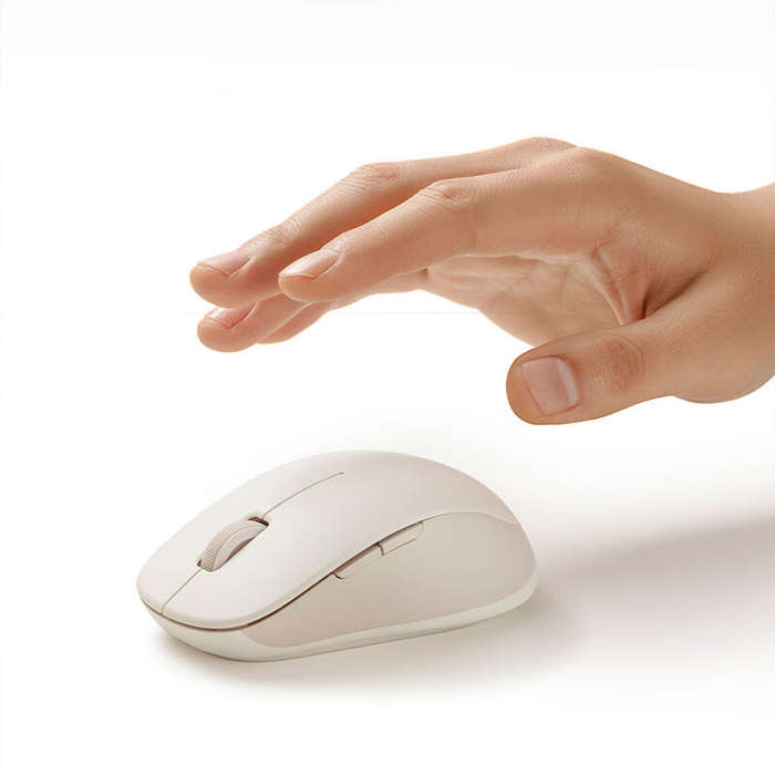 Black - Xiaomi Wireless bluetooth Dual Mode Mouse 2 1200DPI TTC Mute Clicking Mice for PC Laptop Com