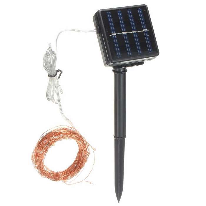 Multicolor - 13M 120LED Solar Copper String Fairy Light Wedding Party Christmas Garden Outdoor Lamp