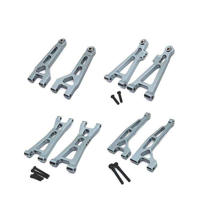 Red - 8pcs Upgrade Parts For MJX H16 16207 16208 16209 16210 Metal Front and Rear Upper Lower Suspen