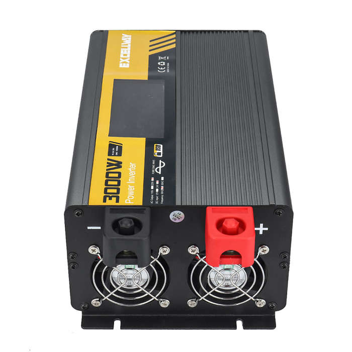 Excellway 1000W/2000W/3000W/4000W/6000W(Peak) Car Power Inverter 220V-50HZ DC 12V/24V Converter w/LC