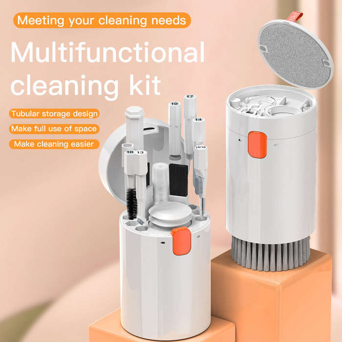 Black - 20-in-1 Multifunctional Digital Cleaning Tool Set Mobile Phone Headphones Laptop Keyboard Cl