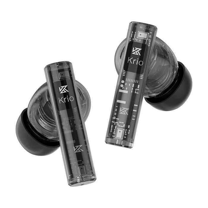 Black - KZ Krio TWS bluetooth Earphone Wireless ANC Earbuds QCC Chip APT LDAC Lossless Audio -55dB D