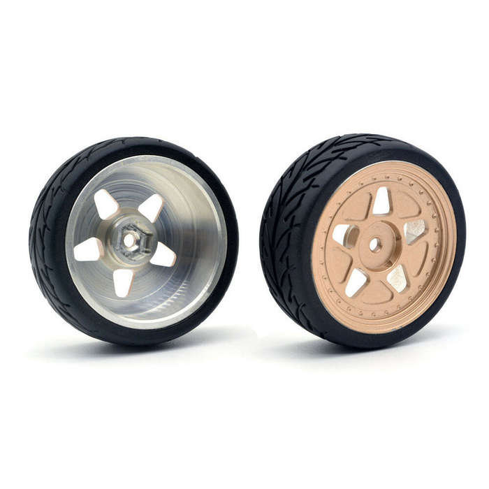 4PCS ZD Racing EX16 S16 1/16 RC Car Spare Tires Wheels Metal Rims 6630 Vehicles Models Parts Accesso