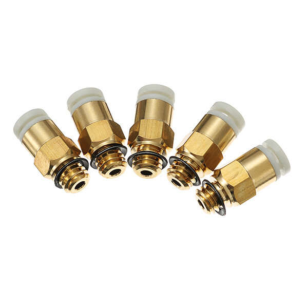 Creality 3D 5PCS 3D Printer M6 Thread Nozzle Brass Pneumatic Connector Quick Joint For Remote Extrud