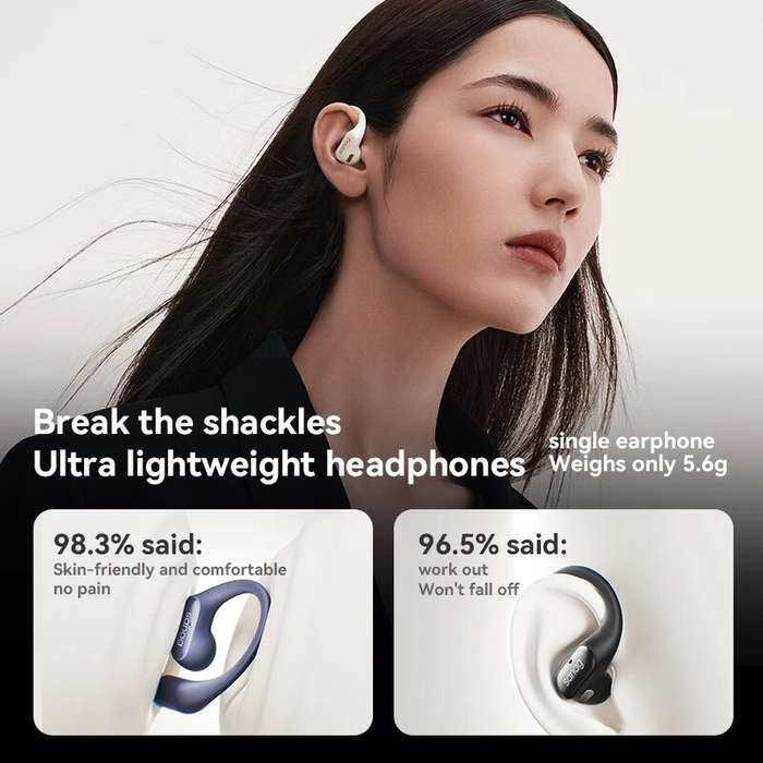 White - Sanag G6S OWS bluetooth Headset Wireless Earphone 360 Surround Sound HiFi Audio DT6.0 DN4.0