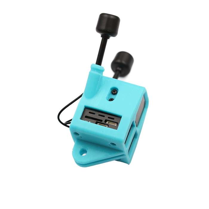 Blue - QY3D TPU Camera Mount for Walksnail Moonlight Kit - 3D Printed FPV Drone Holder - Anti-Vibrat