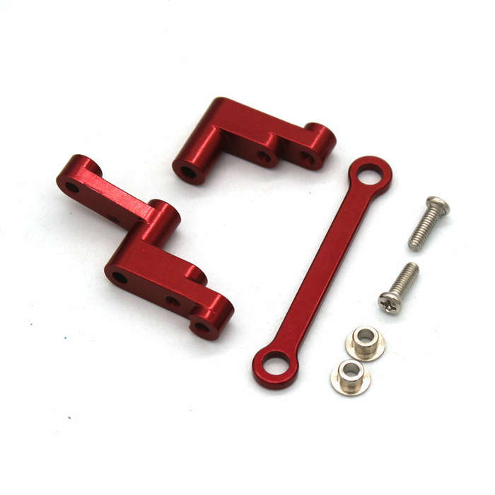 Grey - MJX 16207 16208 16209 16210 H16 1/16 Rc Car Metal Upgrade Parts Steering Set