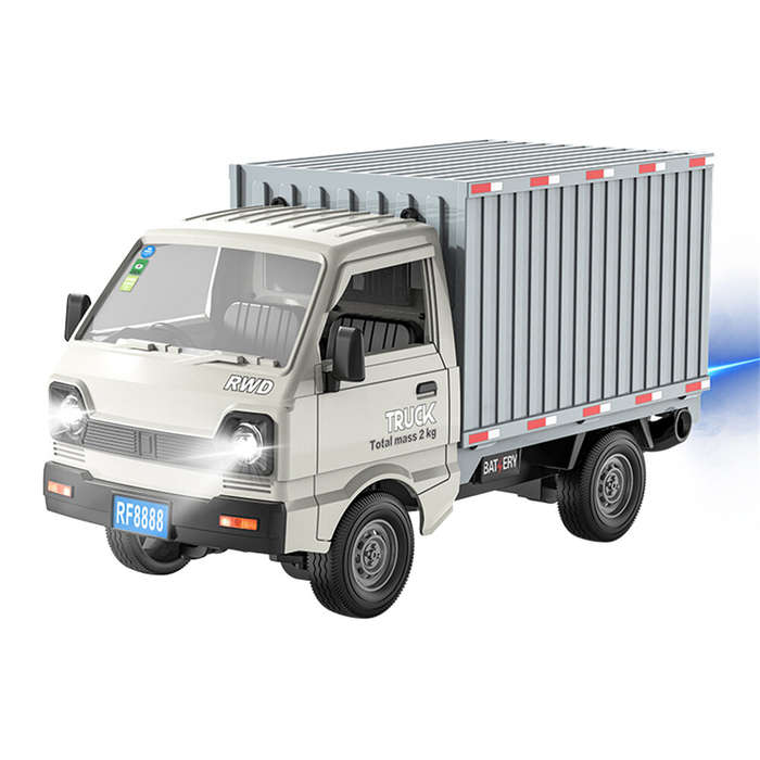 White - KFPLAN KF21-A/B 1/16 2.4G 2WD Van RC Car RTR for Children Toys With Spray LED Light Vehicle