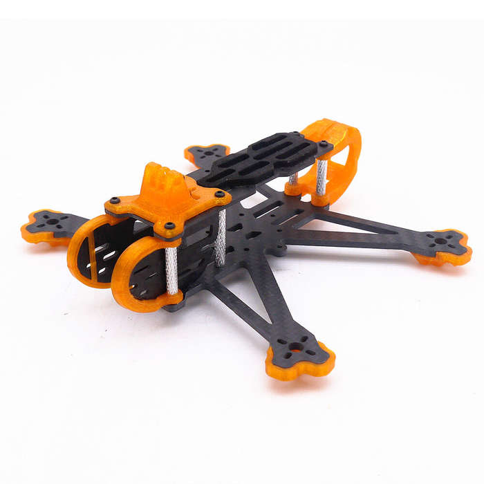 Frame Kit - TEOSAW Drake35 155mm Wheelbase Carbon Fiber 3.5 Inch Frame Kit Support Vista Air Unit fo