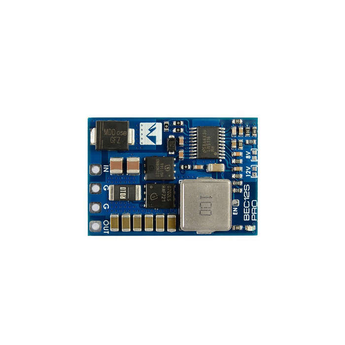Blue - Matek Systems 12S Pro BEC Step-Down Module with TVS Protection 9V-55V To 5V/8V/12V-5A Input f