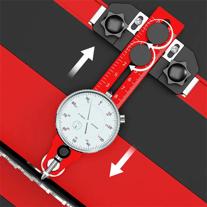 #A - Table Saw Alignment Gauge Calibrator Dial Indicator Thin Rip Jig Aluminum Alloy High Precision