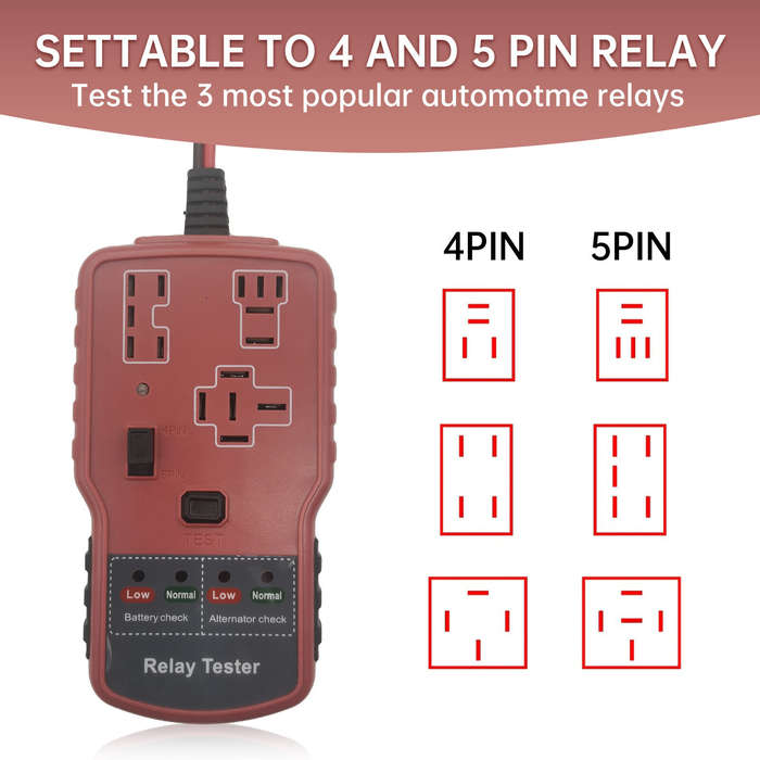 RT-900 - RT-900 12V Car Battery Relay Tester Car Battery Checker Automotive Electronic Relay Tester
