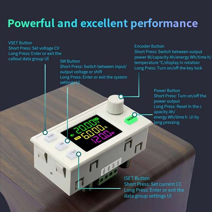 SK120X - SK120X Boost Buck CNC DC Adjustable Voltage Regulated Power Supply Step-up Step-down Consta