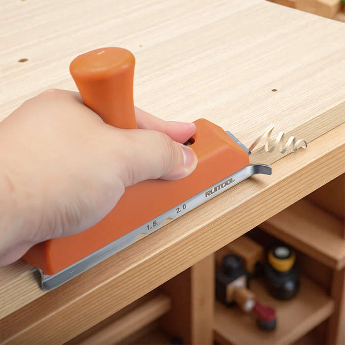 Orange - Handheld Edge Banding Trimmer High-quality Steel Blade for Wood PVC ABS Veneer Precision Cu