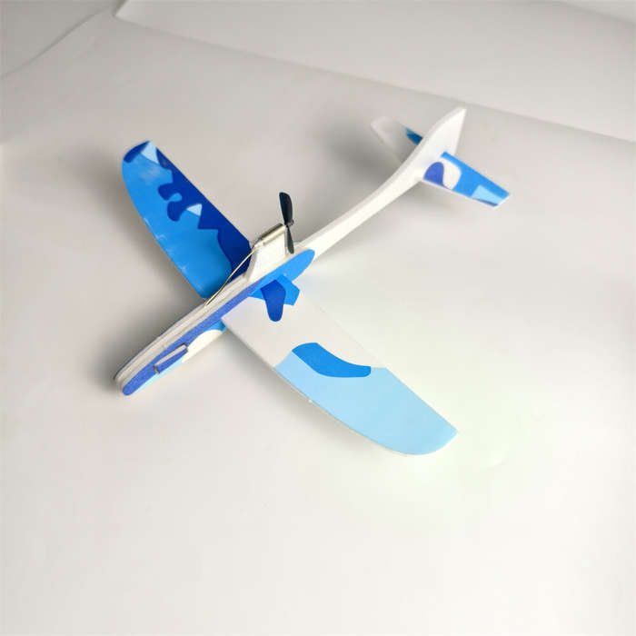 Blue Bi-Plance - Single/Bi-plane Electric Glider Assembly kit Science Education Toys Airplane Model