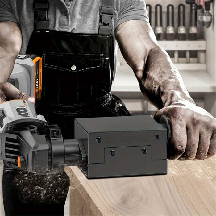 Black - Angle Grinder Planer Attachment Woodworking Tool Precision Depth Control Smooth Surface Prep