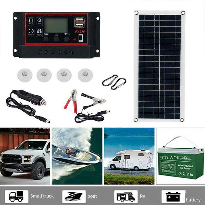 Solar panel+20A Controller - 1000W Solar Panel 12V Solar Cell 20A Controller Solar Plate Kit For Pho