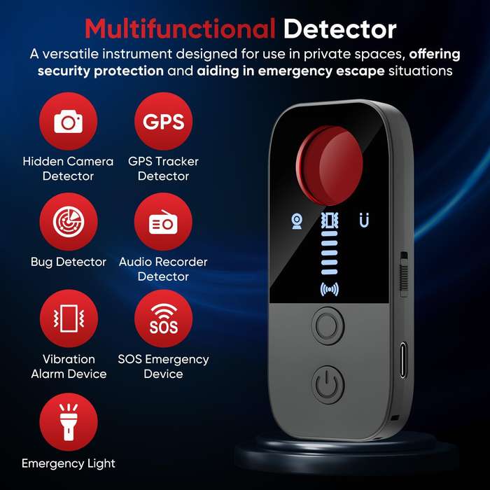 Black - Hide camera Detectors Camera Finder GPS Tracker Detector Camera Detector Wireless Detector f