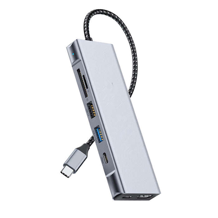8 in 1 - ESSAGER 8-in-1 Docking Station with Disk Storage USB 2.0 USB 3.2 Gen 2 10Gbps USB-C Data PD