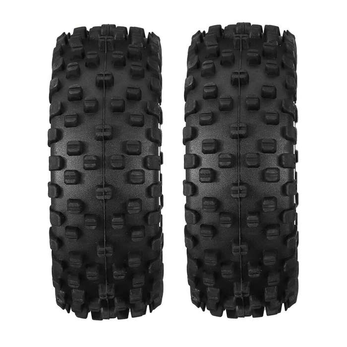 Rear - 2PCS Wltoys 124017 Brushless 1/12 RC Car Spare Front/Rear Tires 2017 2018 Vehicles Model Part