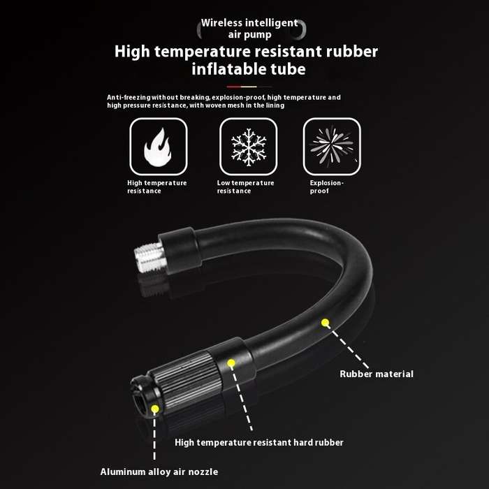 Black - Multi-Function 120Psi Cordless Handheld Air Pump Portable Tire Inflator For Car Bicycle Moto