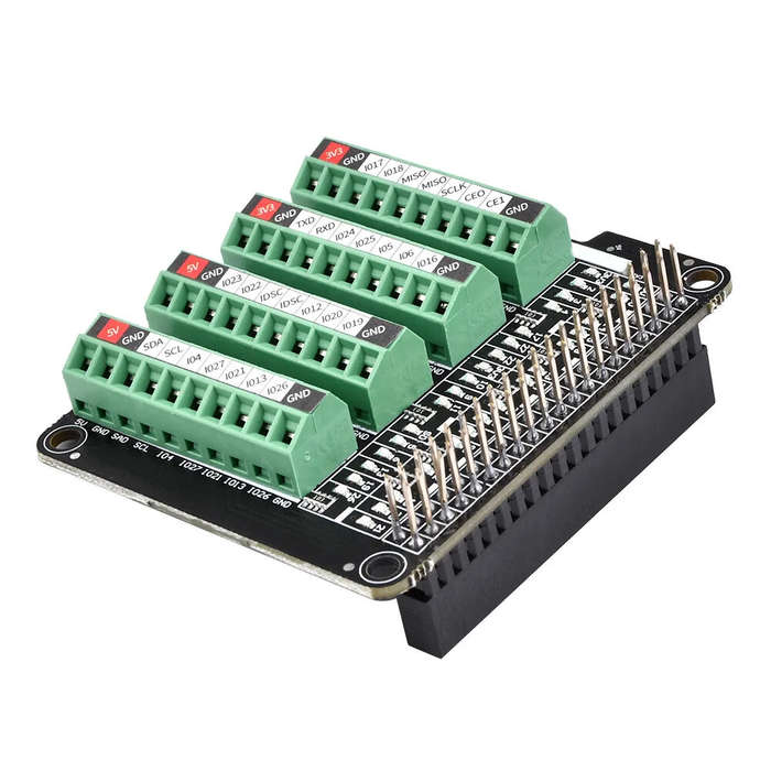 Version A - Raspberry Pi GPIO Status LED & Terminal Block Ultra-Small BreakoutBoard Module for Raspb