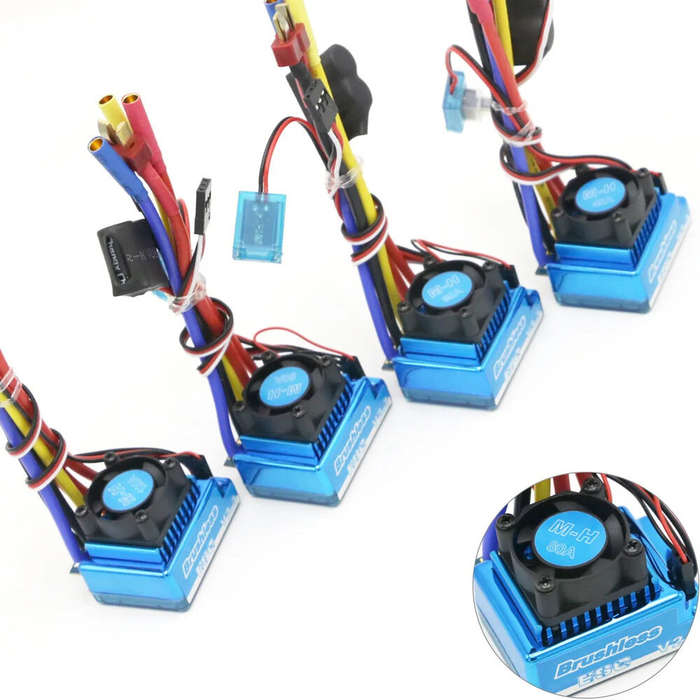 60A - Waterproof 45A 60A 80A 120A Brushless ESC Electric for 1/8 1/10 1/12 RC Car Parts