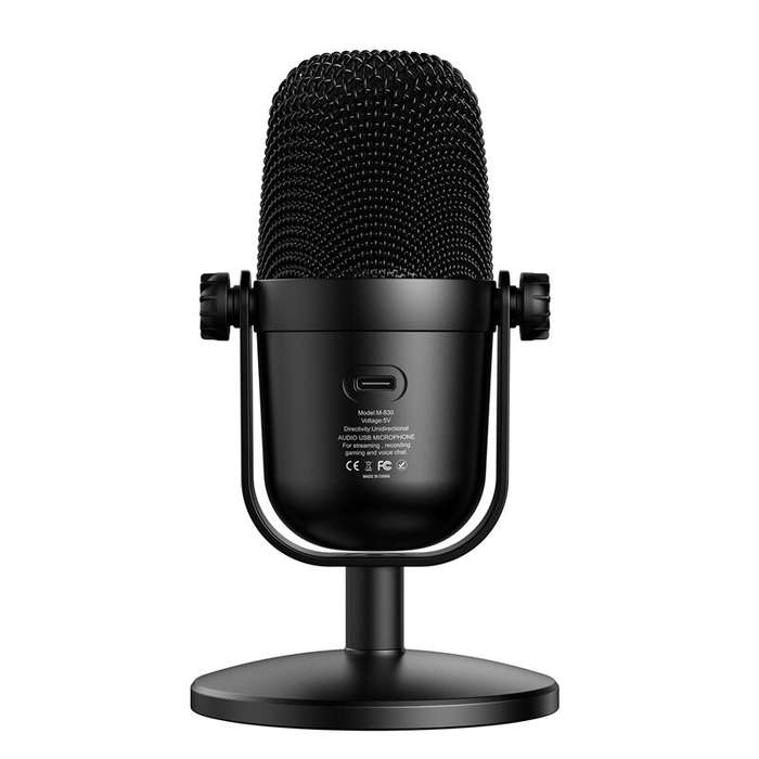 Black - ONIKUMA M830 Wired Gaming Microphone RGB Computer Gamer Mic Noise Cancelling HiFi Monitor Ca