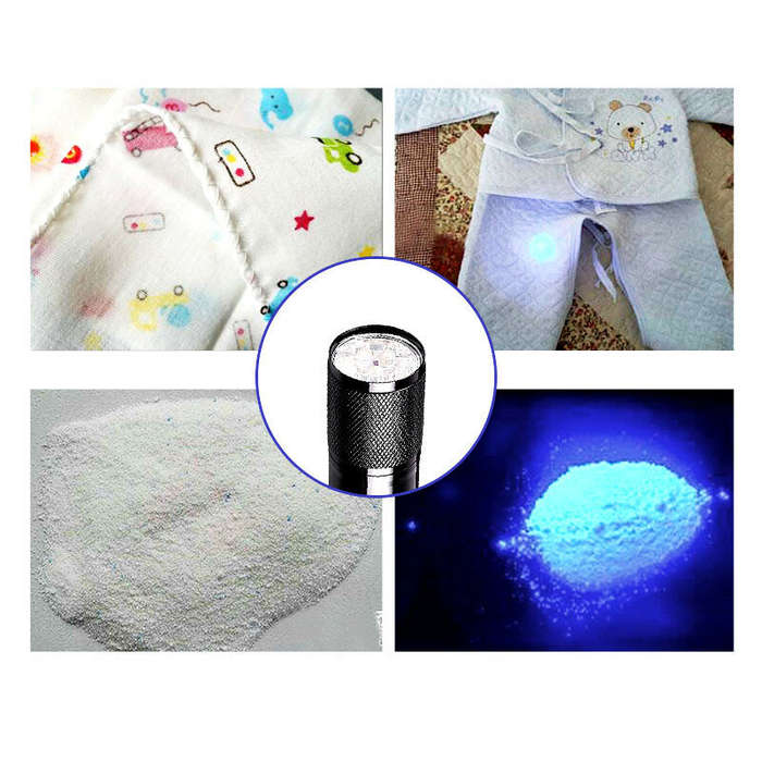 Black - BIKIGHT U01 9x LED Violet Light Multifunction UV LED Flashlight Fluorescence Detection Pen A