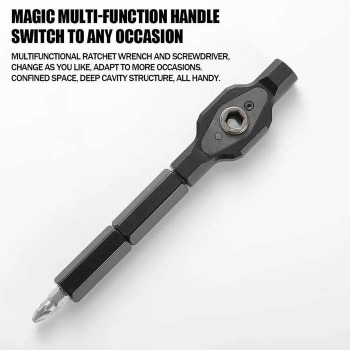 Black - 24 In 1 Magnetic Ratcheting Screwdriver Set Precision Repair Tools Kit Steel Construction Po