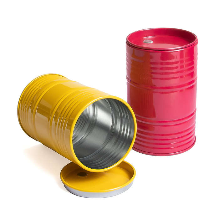 Red - Simulation Decorative Oil Drum Accessories for 1/8 1/10 Climbing Car TRX4 SCX10 Vehicles Model