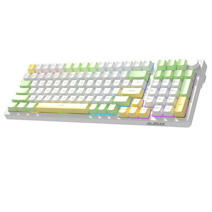 Ajazz AK992 Gasket 3-Mode Mechanical Keyboard RGB 100 Keys bluetooth Wireless 2.4G Hot Swap or Gamer