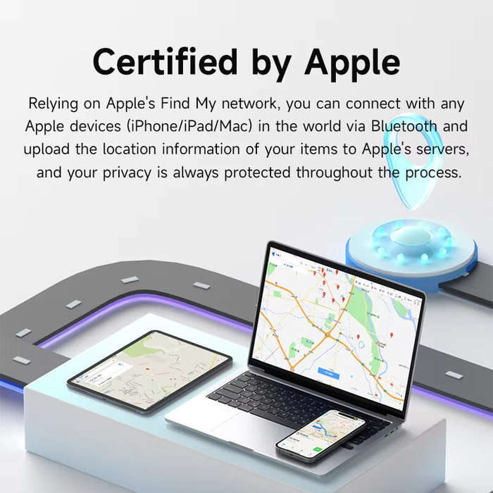 White - Hagibis bluetooth Tracker Keys Finder for iOS Find My Item Locator GPS Tracker for iOS Phone