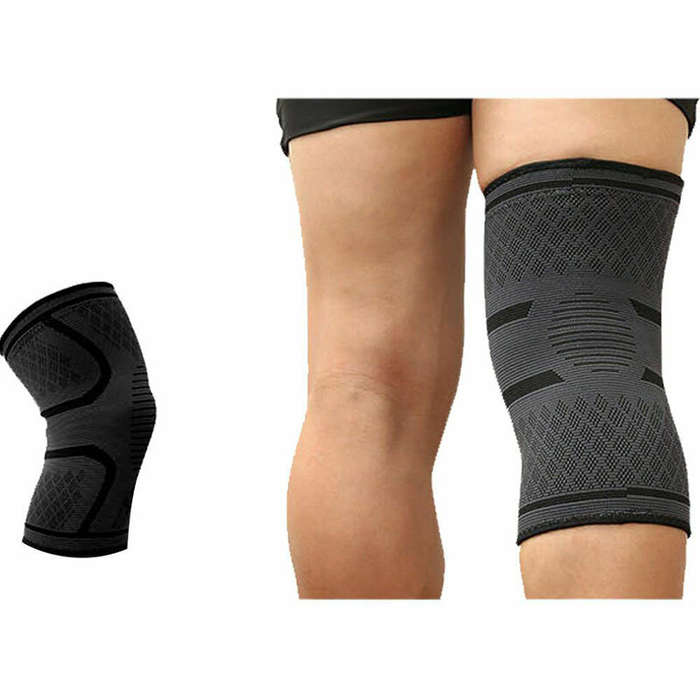 XL - AOLIKES 1 Pair Sports Kneepads Anti-slip Breathable Weightlifting Training Knee Pads Support fo