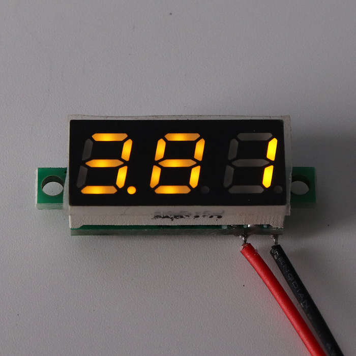 3Pcs Geekcreit 0.28 Inch Yellow LED 2.6V-30V Mini Digital Volt Meter Voltage Tester Two Line Voltmet