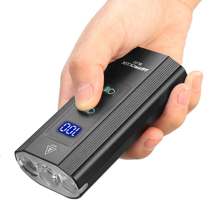 Astrolux BL03 XPG LED 1200LM Bike Headlight + Bike Taillight 6000mAh High Capacity Power Bank Dual D