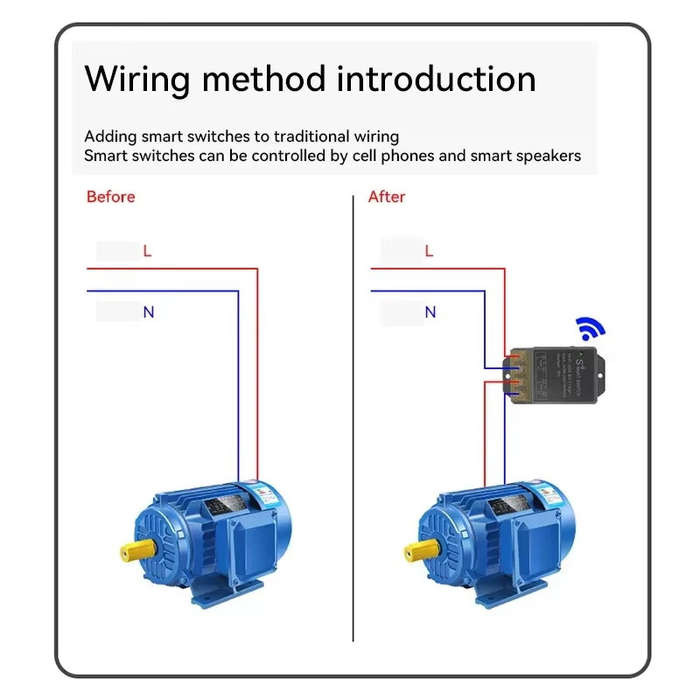 Grey - Ewelink WiFi Smart Switch 30A High Power Controller Motor Relay Module Timer Scheduling App &