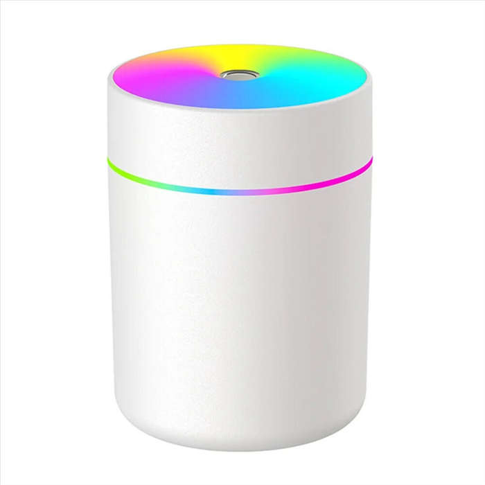 White - Tevorex Colorful Desktop 180ml Air Humidifier Aroma Diffuser Mini Essential Oil Purifier Aro