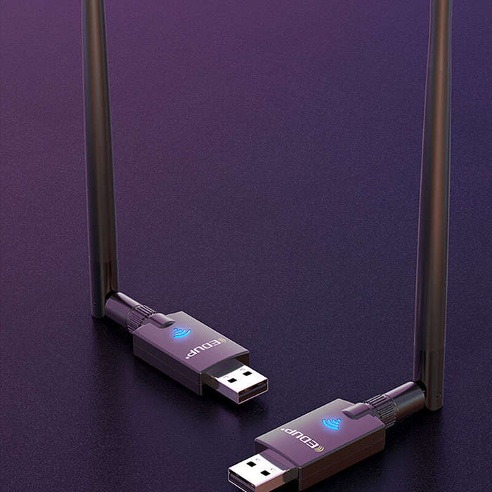 EDUP AX900 WiFi6 Wireless Network Card 2.4G/5.8G Dual Band USB 900Mbps High Speed bluetooth 5.3 WiFi