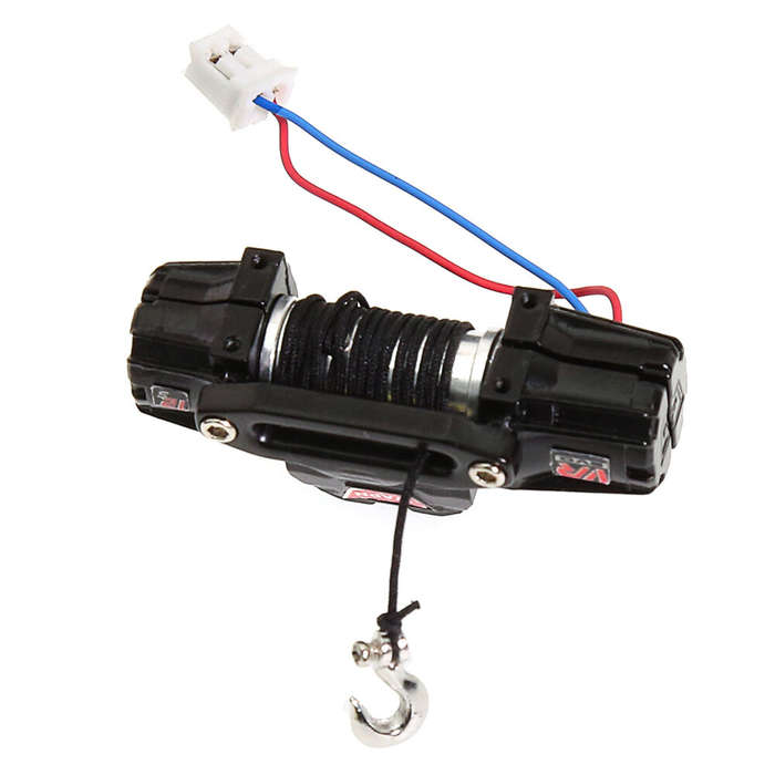 Black - RC Metal Automatic Simulation Winch for 1/18 1/24 Rock Crawler Car TRX4M FMS Off-Road Climbi