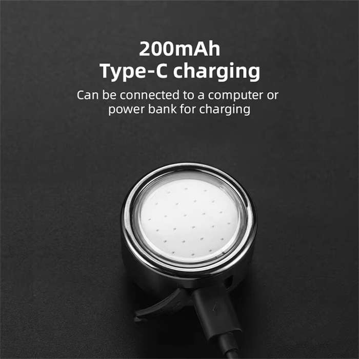 Headlight - BIKIGHT 100LM Mini Bike Headlight Taillight 200mAh Type-C Rechargeable 3 Modes Adjustabl