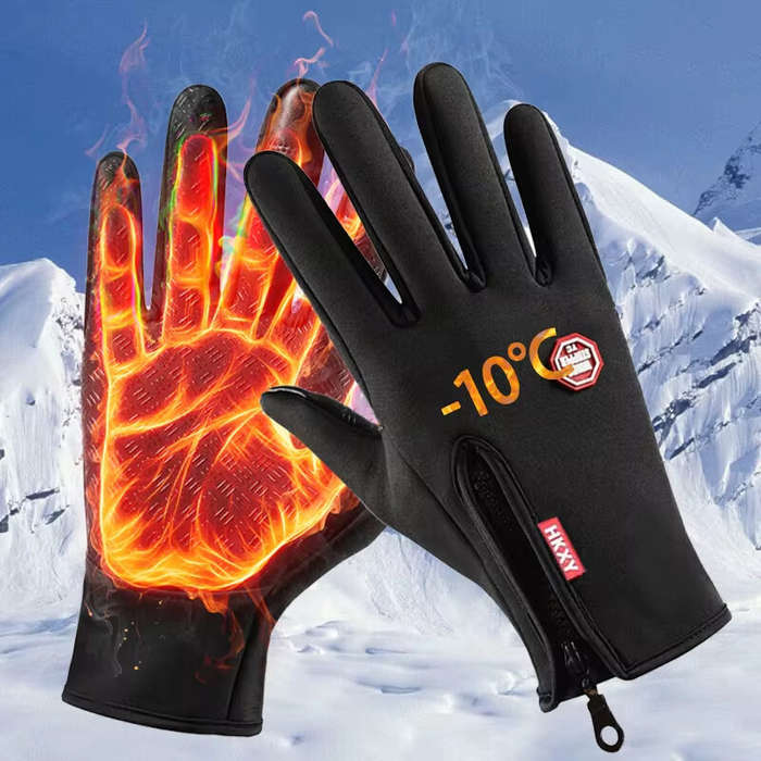 M - XANES Windproof Warm Gloves for Winter Anti Slip Silicon Touch Screen Full Finger Cold-proof Bic