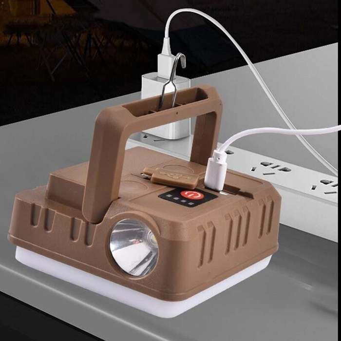 5 in 1 Outdoor LED Tent Lamp Far and Near Dual Light USB Charging Mobile Night Market Light Floor La