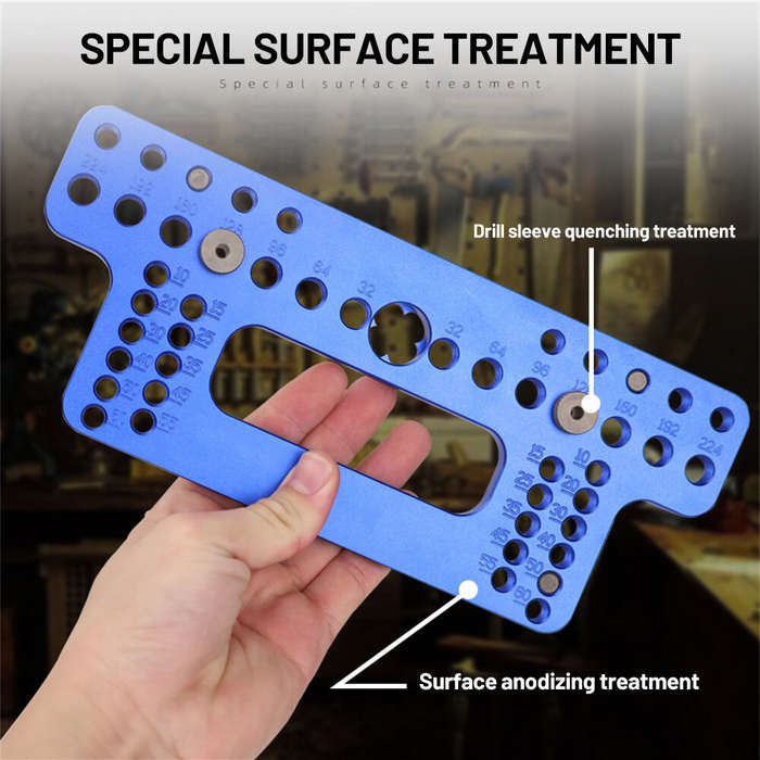 Fonson Tools Cabinet Hardware Jig Drill Guide Hole Punch Positioning for Handles and Pulls on Drawer