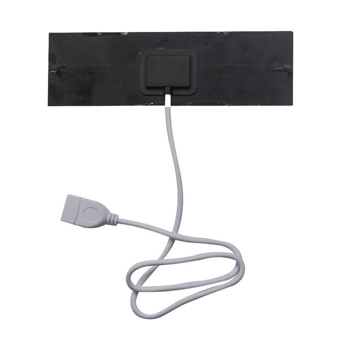 Black - 1W 5V Monocrystalline Solar Panel Charger 20.5% High Efficiency USB Portable Power Bank Ligh