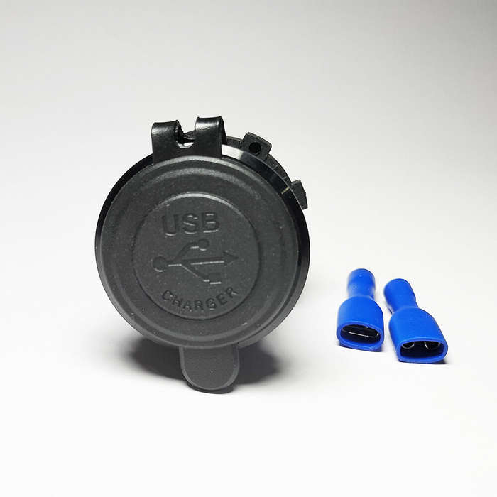 Red Light - 12V-24V 60W Triple USB Car Charger Socket PD3.0 & Dual QC3.0 with Touch Switch Fast Char