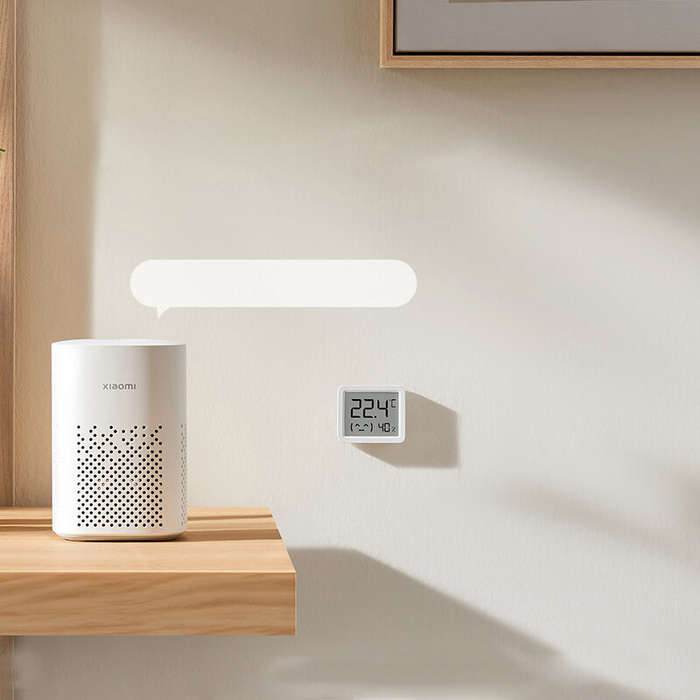 White - Xiaomi Mijia 3 mini Smart Thermometer and Hygrometer Home Temperature Humidity Sensor High-P
