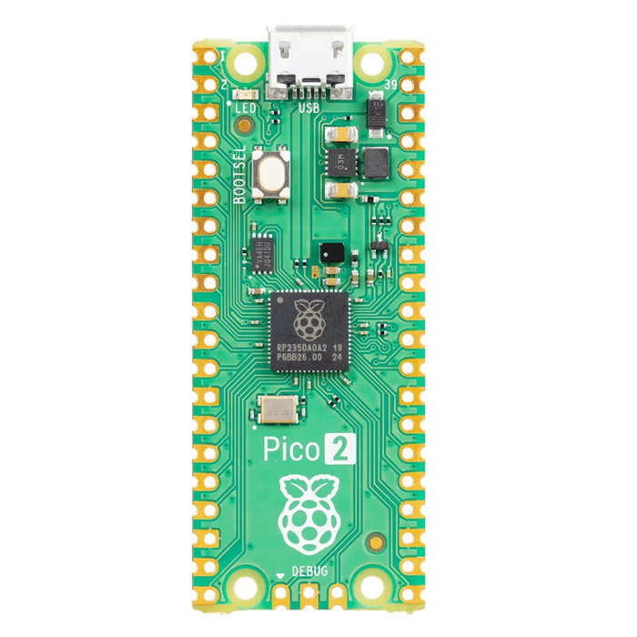Green - C3864 Raspberry Pi Pico 2 RP2350 Micro Control Board Dual Arm Cortex-M33 or Dual Hazard3 RIS